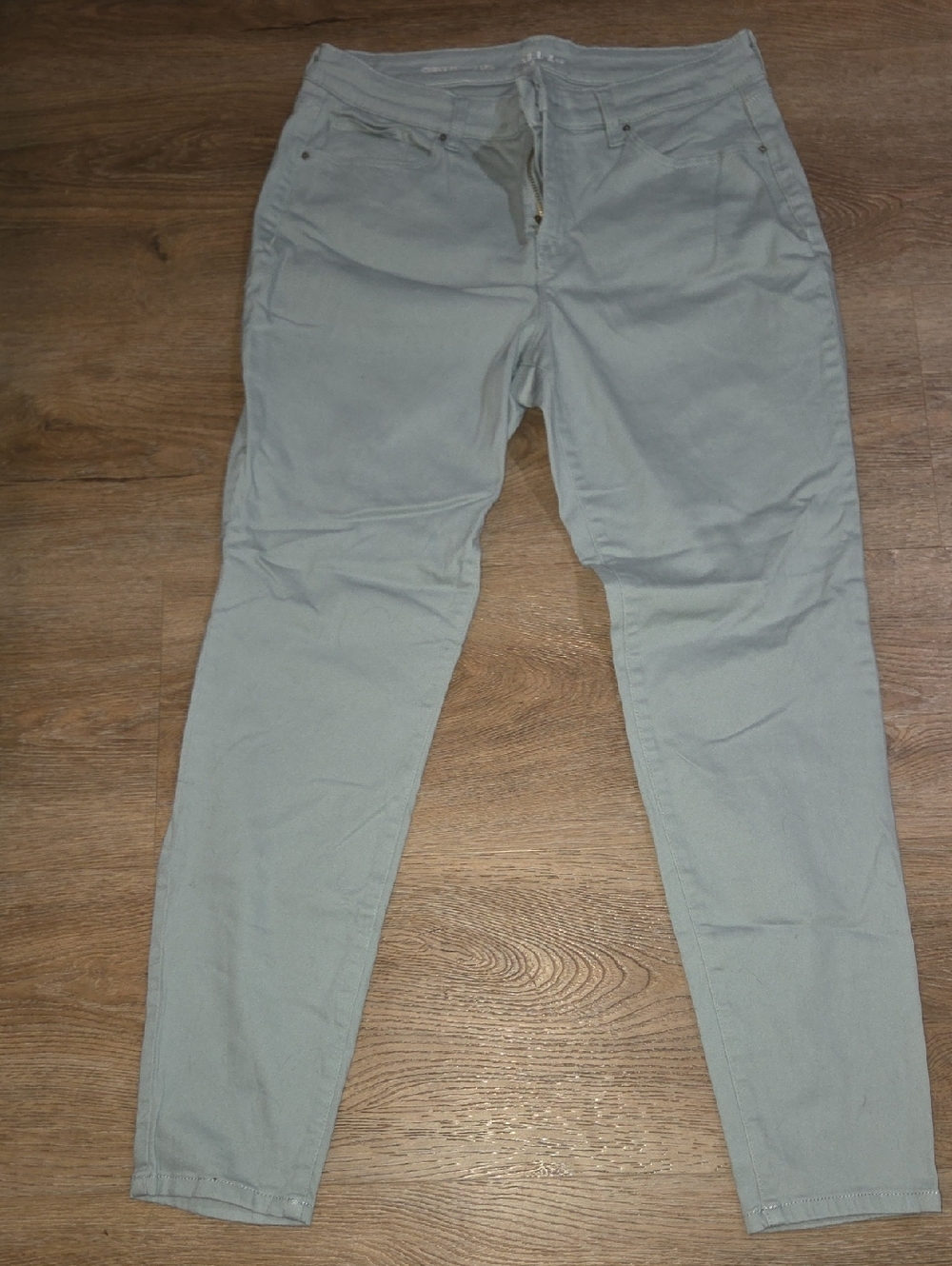 Light Gray Casual Slim Pants